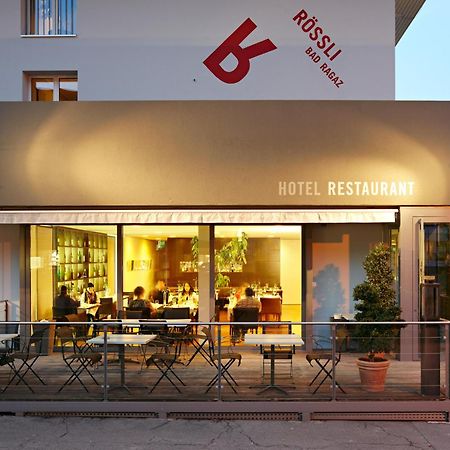 Hotel Restaurant Roessli Бад Рагац Экстерьер фото